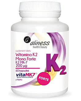 Aliness Witamina K2 Mono Forte MK-7 200 mcg, Kapsułki