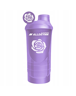 Allnutrition Alldeynn Shaker 600 + 350 ml Violet  1 szt.