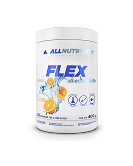 Allnutrition Flex All Complete, Preparat z kolagenem na wzmocnienie stawów, Smak pomarańczowy, Proszek