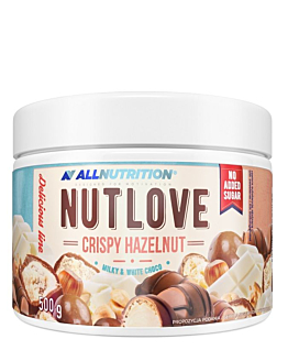 Allnutrition Nutlove Crispy Hazelnut Krem orzechowy z białą czekoladą