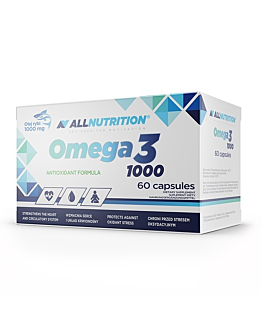 Allnutrition Omega-3 1000, Suplement diety zawierający olej rybi, Kapsułki