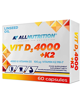 Allnutrition Vit D3 4000 + K2, Kapsułki