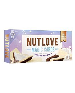 Allnutrition Nutlove Magic Cards White Choco with Coconut - Ciastka 104 g