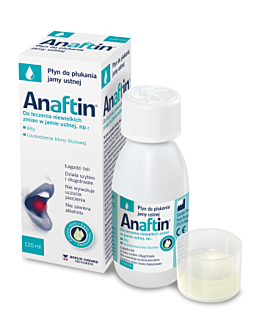 Anaftin, Płyn do płukania jamy ustnej, 120 ml