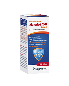 Anaketon, Krople do stosowania w łagodzeniu uczucia dyskomfortu trawiennego