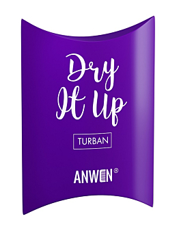 Anwen Dry It Up Turban do włosów Fioletowy