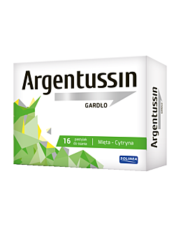 Argentussin Gardło, Pastylki do ssania, Smak mięta-cytryna