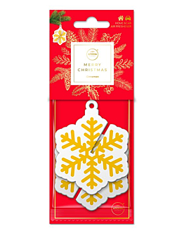 Aroma Home Cellulose 3D Snowflake - Gold Apple & Cinnamon