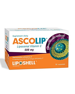 Ascolip Liposomal Vitamin C 500 mg,  Żel doustny, Smak czarnej porzeczki