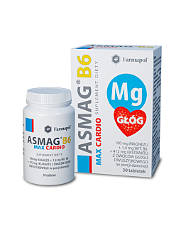 Asmag B6 Max Cardio, Preparat wspomagający układ krążenia, Tabletki