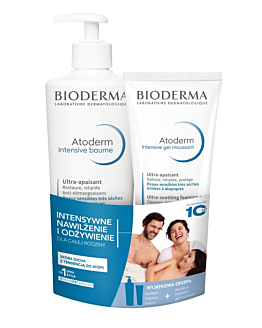 Bioderma Zestaw (Atoderm Intensive Baume + Intensive Gel Moussant)
