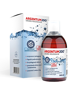 Aura Herbals Argentum200 (25 ppm) Srebro Koloidalne, Tonik, 500 ml