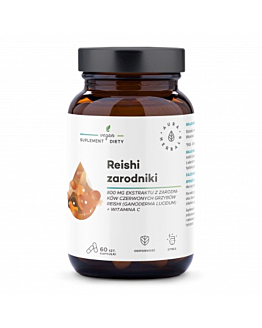 Aura Herbals Reishi Zarodniki 800 mg + Witamina C, Kapsułki