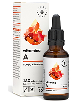 Aura Herbals Witamina A 800 mcg, Krople, 30 ml