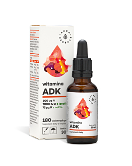 Aura Herbals Witamina ADK, Zestaw witamin, Krople, 30 ml
