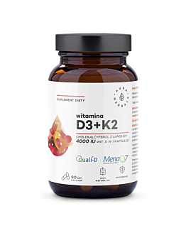Aura Herbals Witamina D3 4000 IU + K2, Kapsułki
