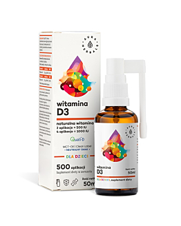 Aura Herbals Witamina D3 dla Dzieci, Aerozol, 50 ml