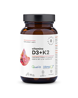 Aura Herbals Witamina D3 2000 IU + K2, Kapsułki