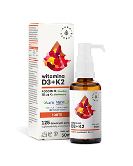 Aura Herbals Witamina D3 4000 IU + K2MK7, Krople, 50 ml