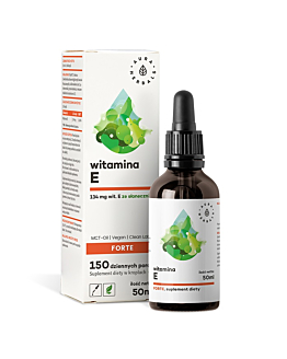 Aura Herbals Witamina E Forte (200 IU) MCT-Oil, Krople, 50 ml