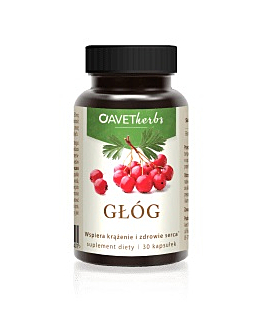 Avet Herbs Głóg, Ekstrakt z owoców głogu, Kapsułki
