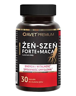 Avet Pharma Żeń-szeń Forte + Maca, Kapsułki