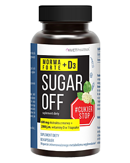 Avet Pharma Sugar Off Morwa Forte + D3 60 Kapsułek