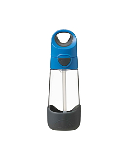 B.Box Bottiglia Tritan con Cannuccia Blue Slate