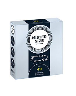 Condoms 49 Mm 3 Pieces Mister.Size