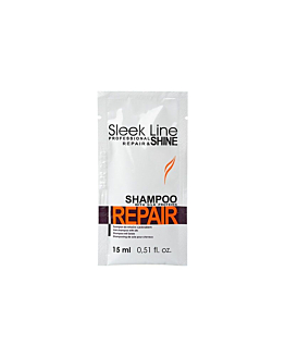 Stapiz Sleek Line Repair Shampoo szampon z jedwabiem do włosów zniszczonych, 15ml