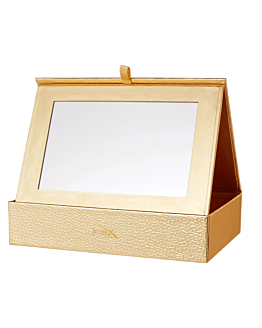 JESSUP Makeup Organizer Box szkatułka z lusterkiem Gold