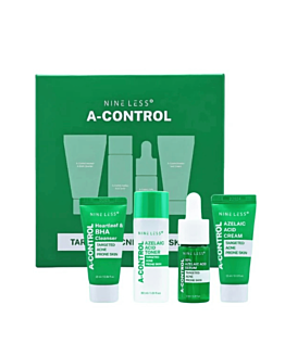 NINE LESS A - Control Mini Kit, zestaw pielęgnacyjny do skóry problematycznej 12ml+ 25ml + 30ml+15ml