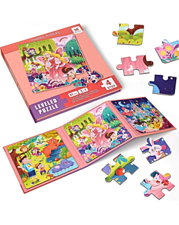 Habarri Puzzle magnetyczne Wesołe zoo, Księżniczka, Wróżka, Poziom 4