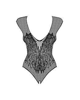 Obsessive B112 Teddy drapieżne body Black XL/XXL