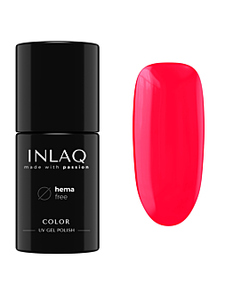 INLAQ Lakier Hybrydowy HEMA Free, Neonowy Pinky Crush