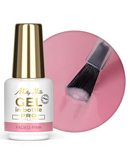 MollyNails Pro Salon Gel In Bottle Żel Budujący W Butelce Z Pędzelkiem Faded Pink 15 g