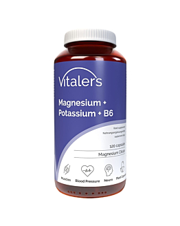 Vitaler's Magnez 100 mg + Potas 150 mg + B6 6 mg 120 kapsułek