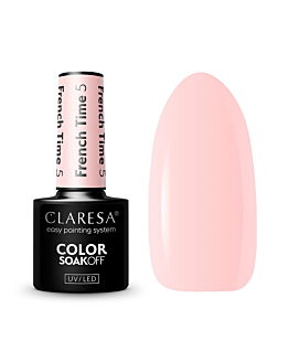 Claresa Color Soak Off UV/LED lakier hybrydowy French Time 5, 5g