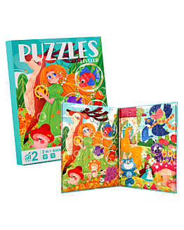 Habarri Duże puzzle magnetyczne Bajki, Poziom 2