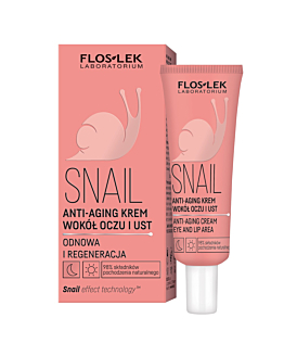 Floslek Snail anti-aging krem wokół oczu i ust, 30ml