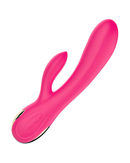 B-Series Fox Silicone Vibrator wibrator królik z możliwością regulacji natężenia pulsacji oraz funkcją grzania Pink