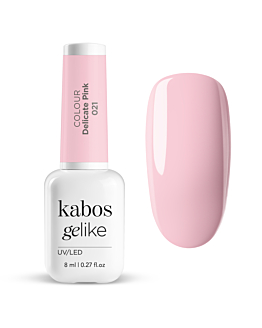Kabos Gelike BARE GRACE Lakier hybrydowy do paznokci, 021 Delicate Pink 8 ml