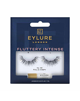 Eylure Fluttery Intense Lashes sztuczne rzęsy z klejem efekt podwójnej objętości No. 141
