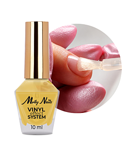 MollyNails Vinyl Effect System Baza I Odżywka 2w1 Base And Care 10 ml