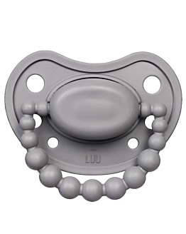 LUU Kids Smoczek pozycjonujący Lovely Gray 3-6m