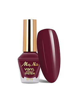 MollyNails Color Lacquer Vinyl Effect System STEP 2 Klasyczny Lakier Berry Rose 10 ml