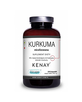 Kenay Kurkuma micelizowana Licaps 240 kapsułek