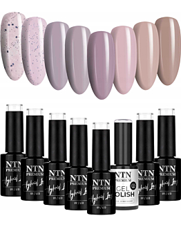 NTN Premium Limited Edition Browns 1 Zestaw 8 Lakierów Hybrydowych Do Paznokci 5g