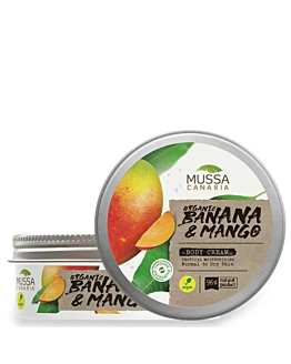 Mussa Canaria Organic Banana Mango Body Cream Canary Islands 250ml