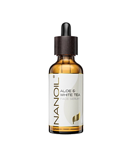 Nanoil Serum do twarzy z aloesem i białą herbatą, 50 ml